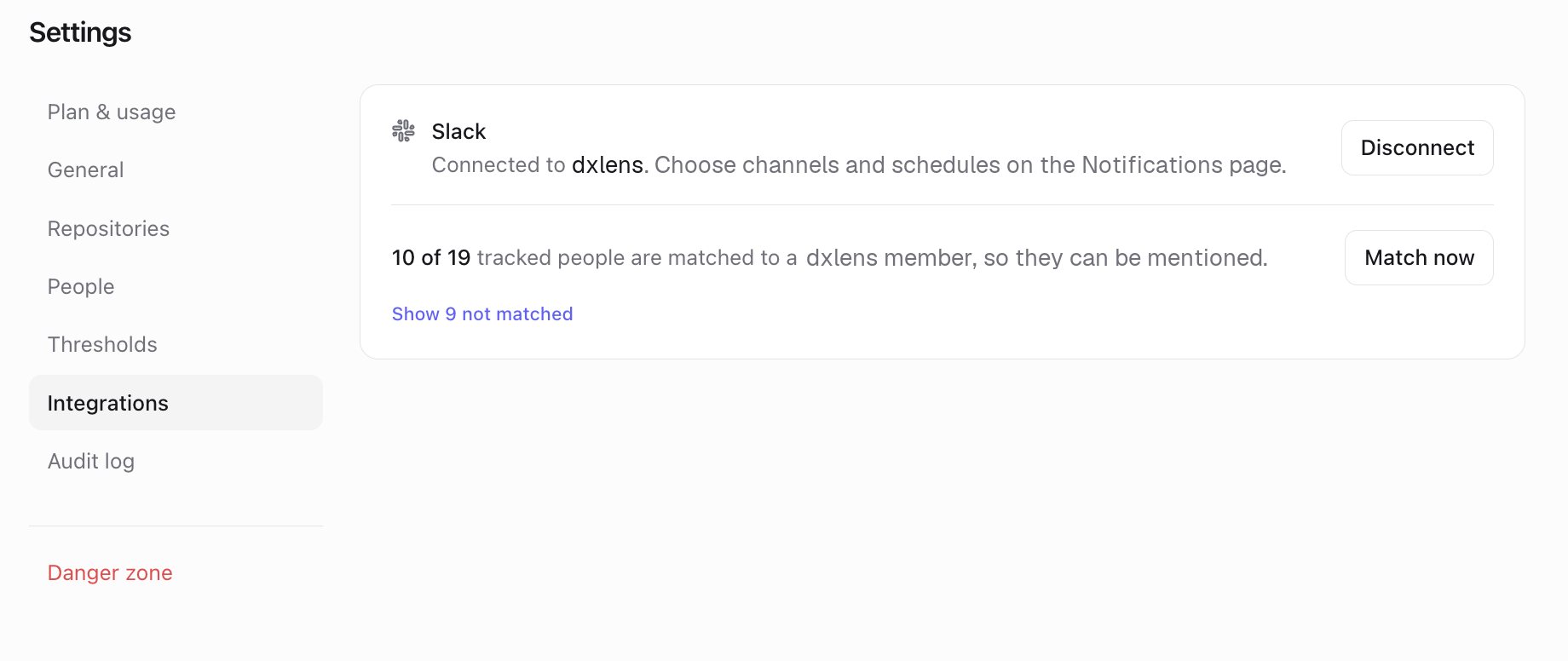 Connect Slack